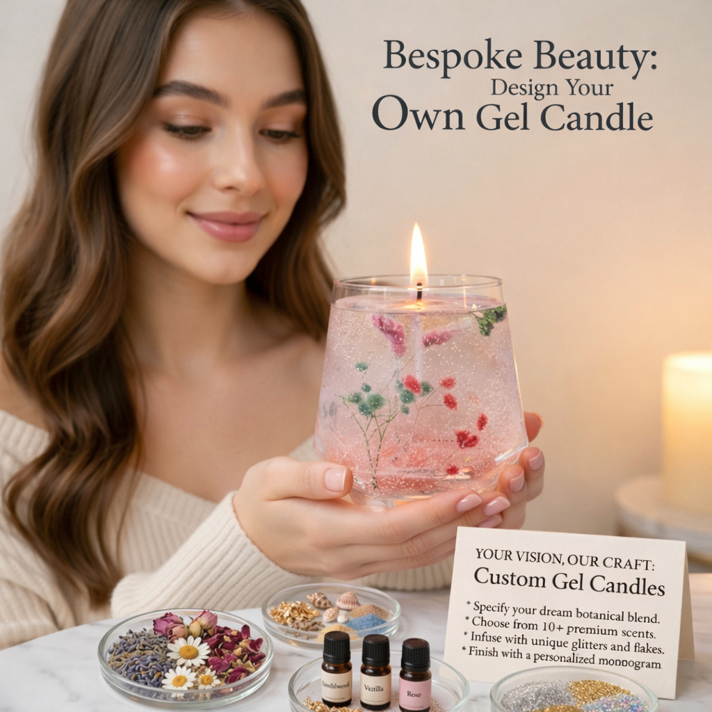 LÜME Botanical Bloom Luxury Gel Candle – Musk, Vanilla, Ylang Ylang & Chamomile