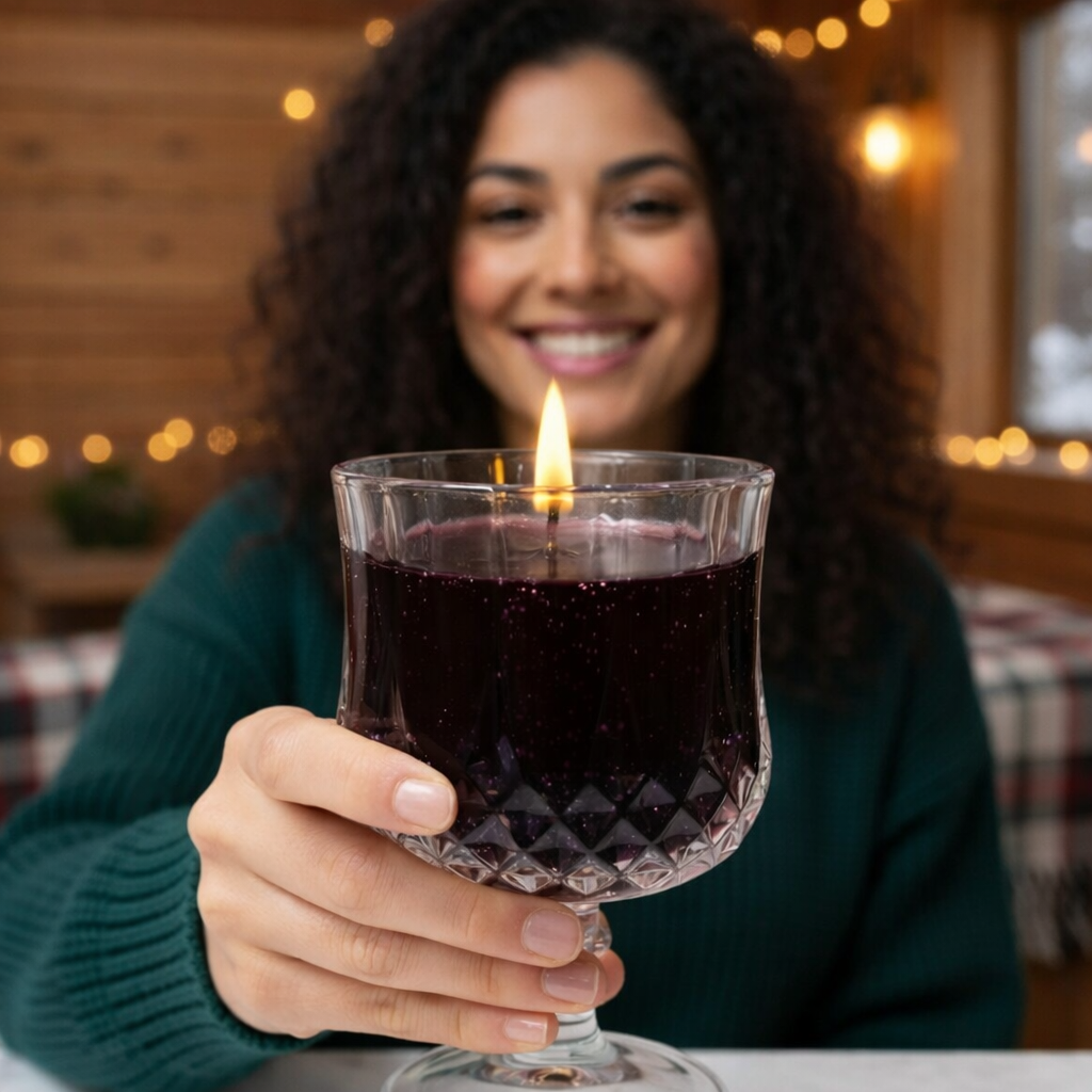 LÜME Noir Elixir Luxury Gel Candle – Vanilla, Black Oud & White Musk