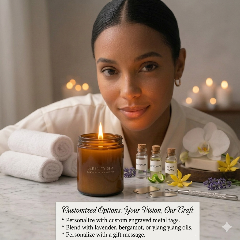 LÜME Stress Relief Luxury Soy Wax Candle – Rose Petals, Chamomile & Ylang Ylang