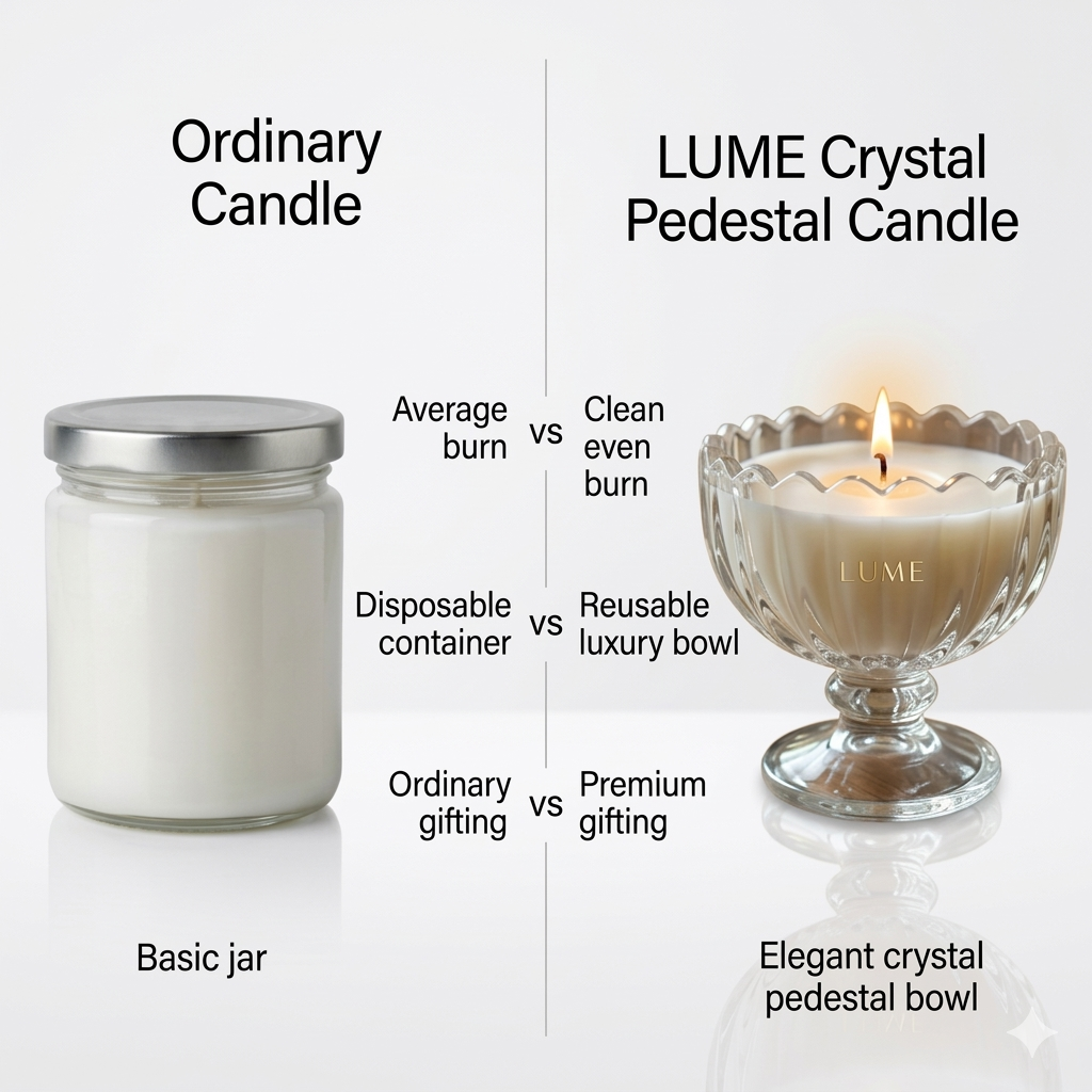 Luxury Glass Bowl Soy Candle – Elegant Crystal Glass Decorative Candle | Premium Home Décor ✨