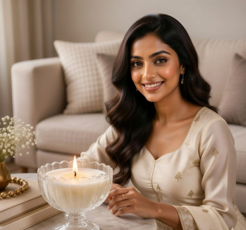 Luxury Glass Bowl Soy Candle – Elegant Crystal Glass Decorative Candle | Premium Home Décor ✨