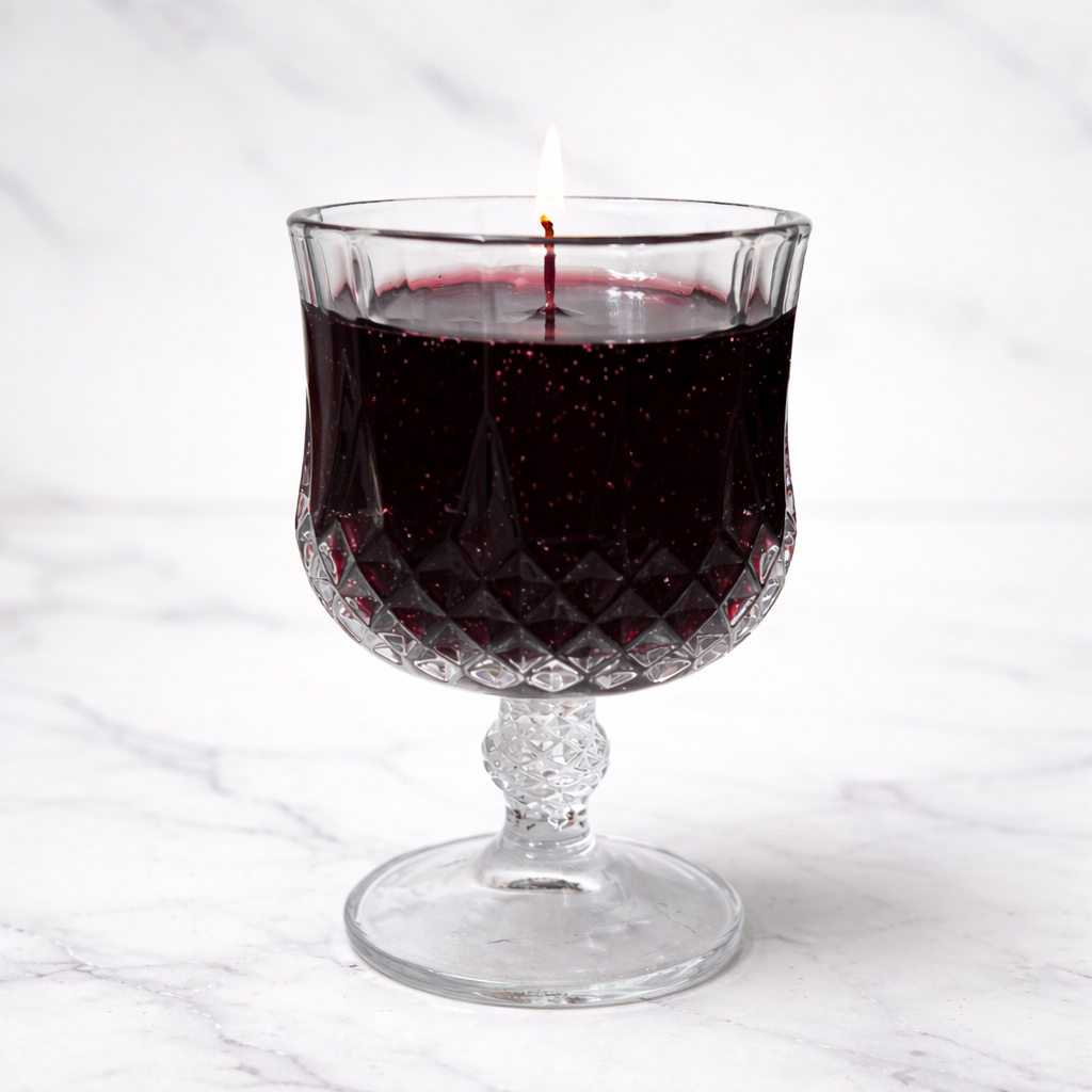 LÜME Noir Elixir Luxury Gel Candle – Vanilla, Black Oud & White Musk