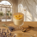 LÜME Golden Bloom Luxury Soy Candle – Rosemary & Green Apple