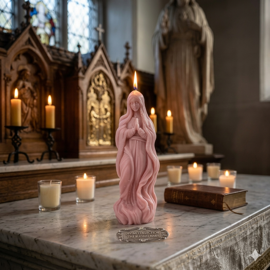 LÜME Divine Serenity Sculpted Soy Wax Candle – Sandalwood, Jasmine & Rose