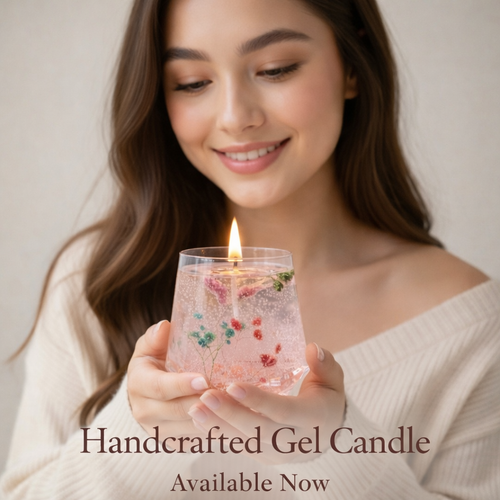 LÜME Botanical Bloom Luxury Gel Candle – Musk, Vanilla, Ylang Ylang & Chamomile