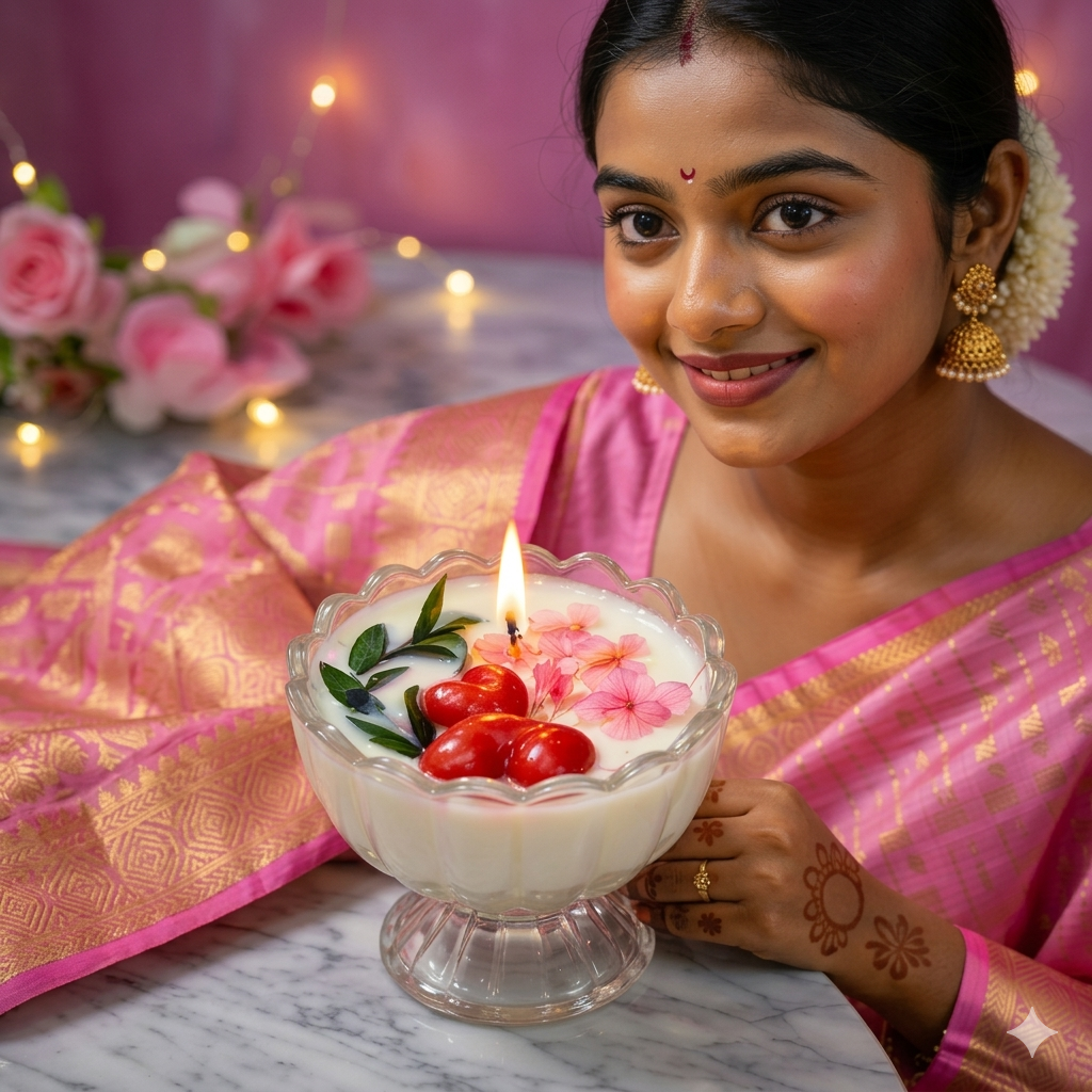 LÜME Rose Blossom Luxury Soy Wax Candle – Rose, Ylang Ylang, Vanilla & Musk